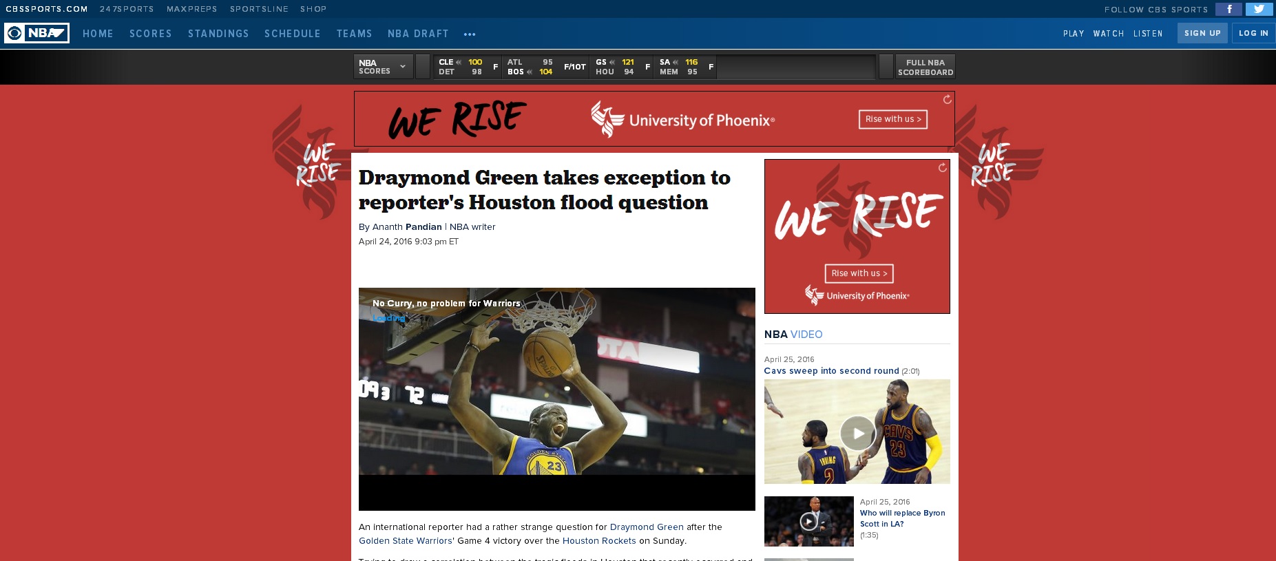 富哥專欄：被罵的休斯敦中國記者和NBA兼職駐站記者的夢想和尷尬 