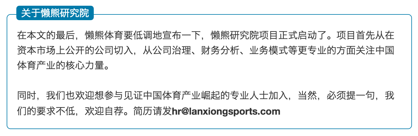 在新三板，發現中國體育產業的未來 | 懶熊研究院 
