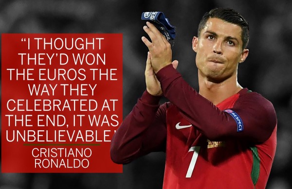 葡萄牙首戰(zhàn)1比1被冰島逼平C羅怒了，賽后拒絕握手遭球迷群嘲 